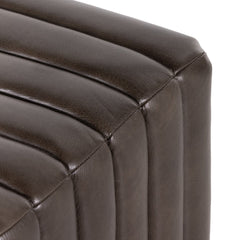 Augustine Bench in Deacon Wolf detail view - Whats New Furniture Portland OR
