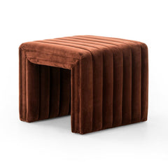 Augustine Ottoman in Surrey Auburn fourth detail view - Whats New Furniture Portland OR