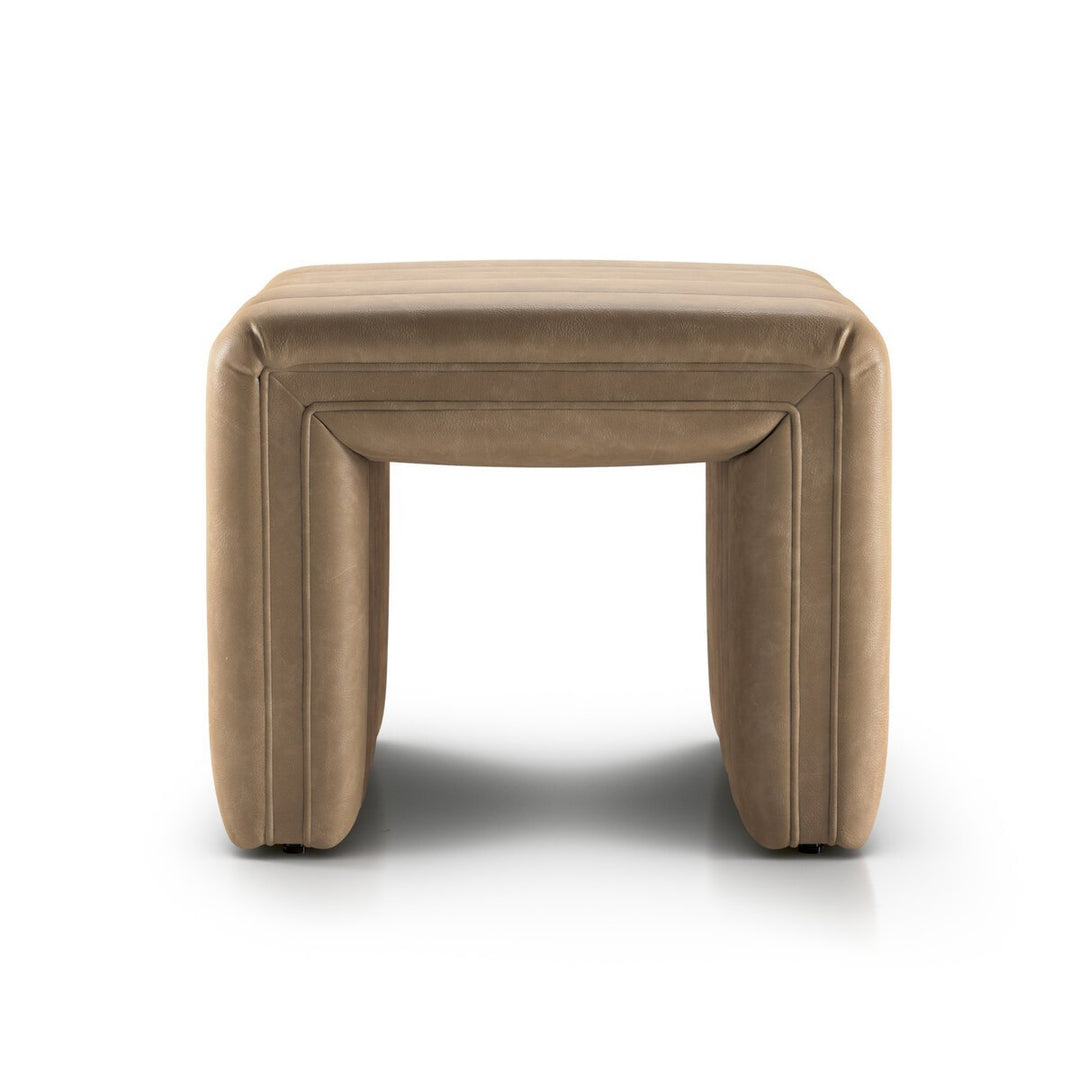 Augustine Ottoman in Palermo Drift front studio view - Whats New Furniture Portland OR