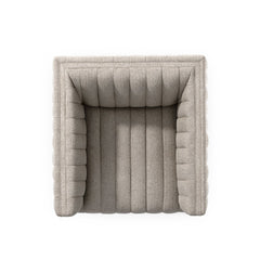 Augustine Swivel Chair in Orly Natural second detail view - Whats New Furniture Portland OR