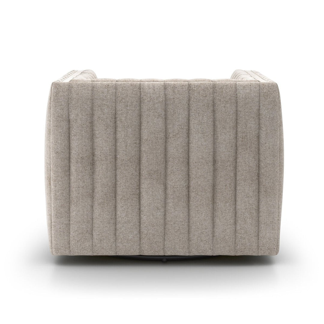 Augustine Swivel Chair in Orly Natural detail view - Whats New Furniture Portland OR