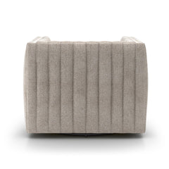 Augustine Swivel Chair in Orly Natural detail view - Whats New Furniture Portland OR