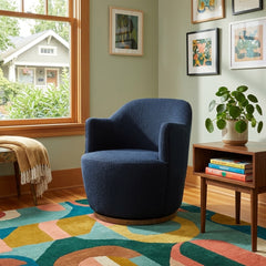 Aurora Swivel Chair in Copenhagen room setting - swivel chair by Four Hands - Whats New Furniture Portland OR