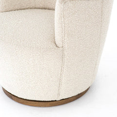 Aurora Swivel Chair in Knoll Natural detail view - Whats New Furniture Portland OR