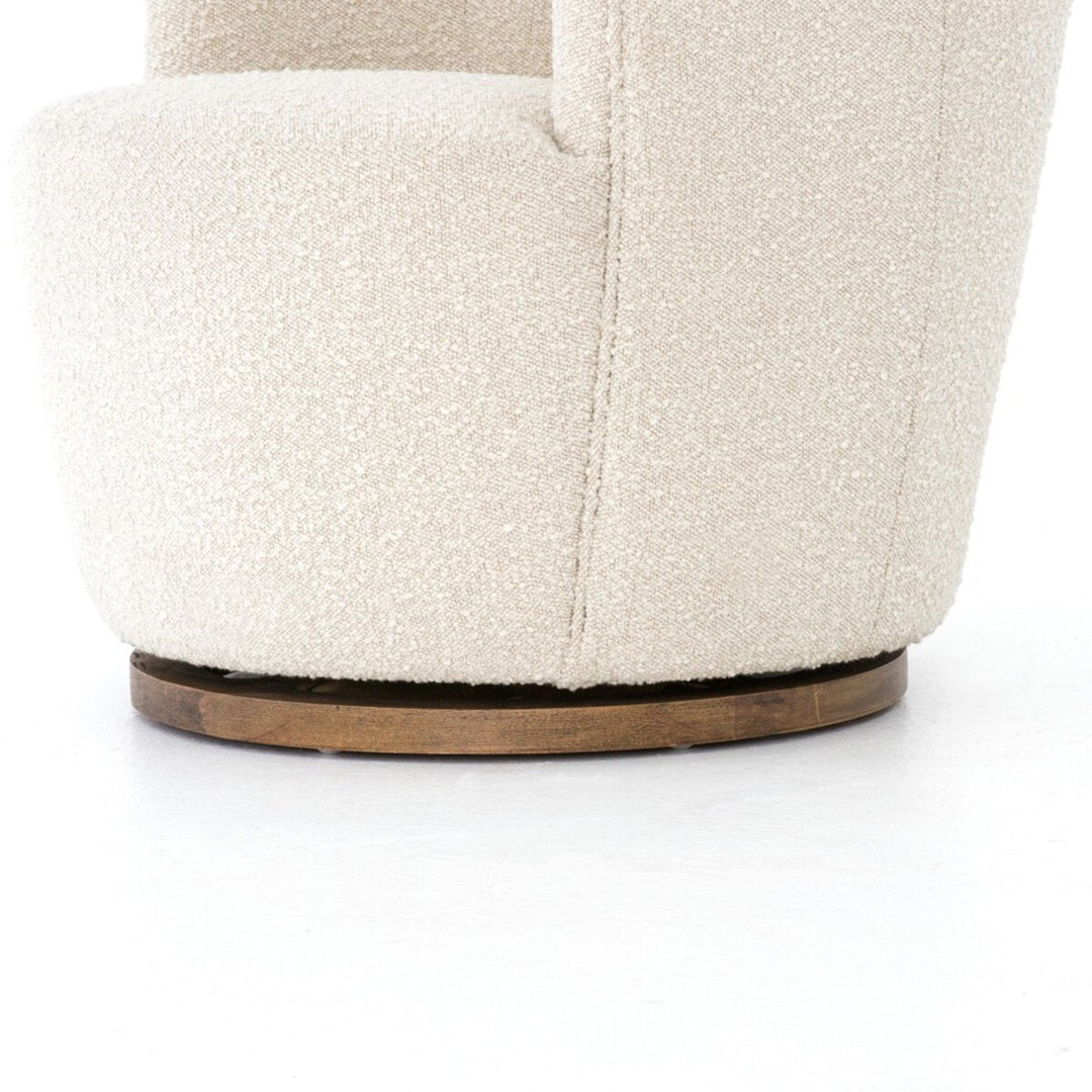 Aurora Swivel Chair in Knoll Natural detail view - Whats New Furniture Portland OR