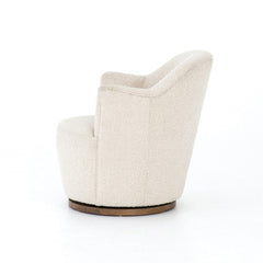 Aurora Swivel Chair in Knoll Natural side view - Whats New Furniture Portland OR