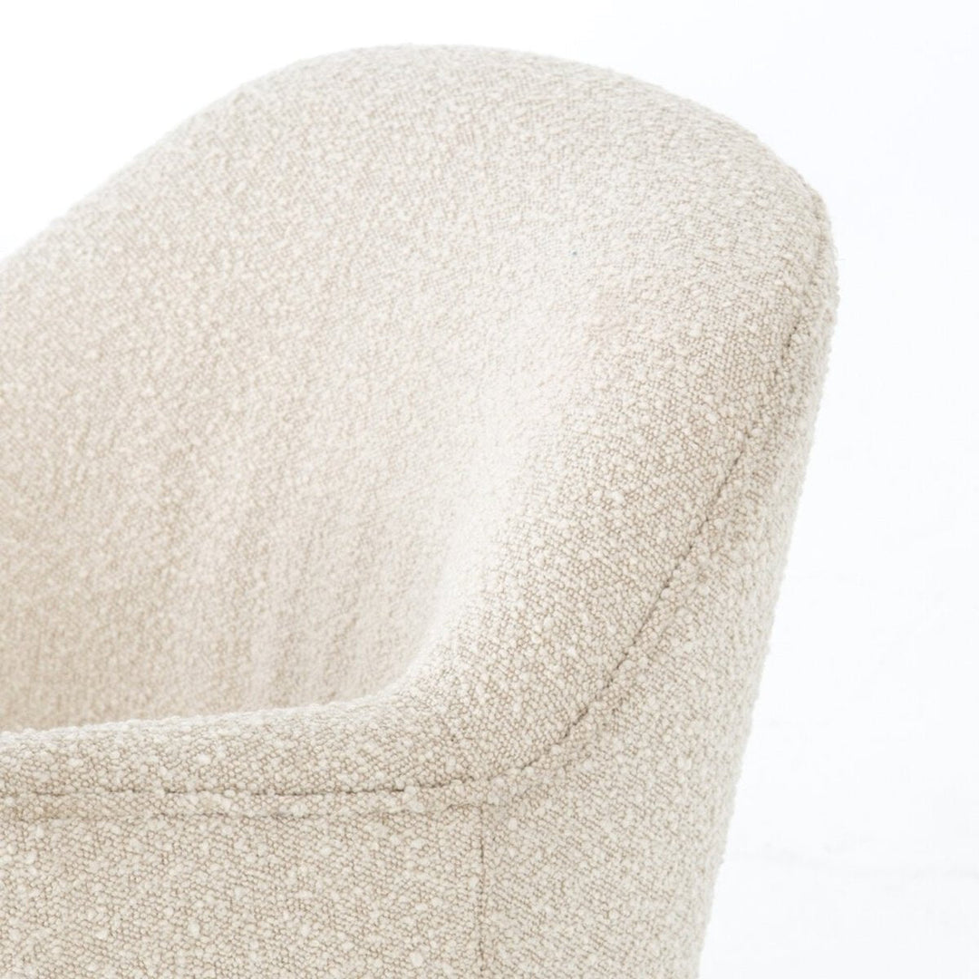 Aurora Swivel Chair in Knoll Natural detail view - Whats New Furniture Portland OR