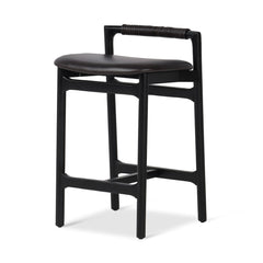 Baden Bar &amp; Counter Stool in Sonoma Black three-quarter studio view - Whats New Furniture Portland OR