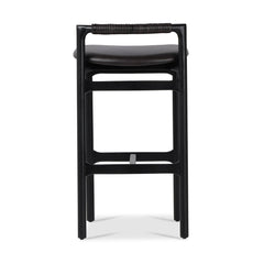 Baden Bar &amp; Counter Stool in Sonoma Black detail view - Whats New Furniture Portland OR