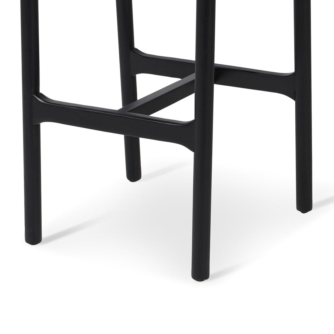 Baden Bar &amp; Counter Stool in Sonoma Black detail view - Whats New Furniture Portland OR