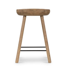 Barrett Bar &amp; Counter Stool in Natural Matte detail view - Whats New Furniture Portland OR