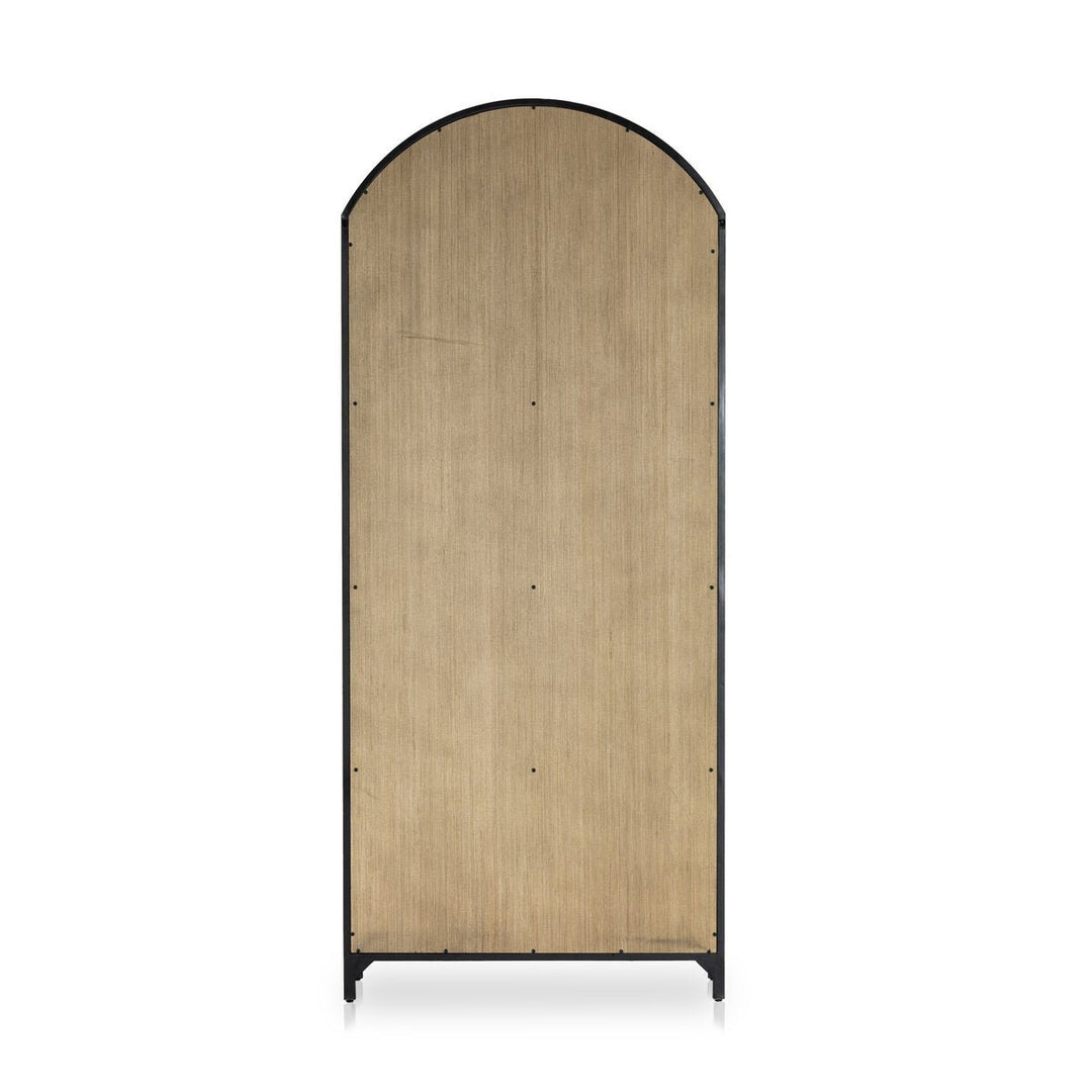 Belmont Cabinet oak veneer back panel detail view - Whats New Furniture Portland OR