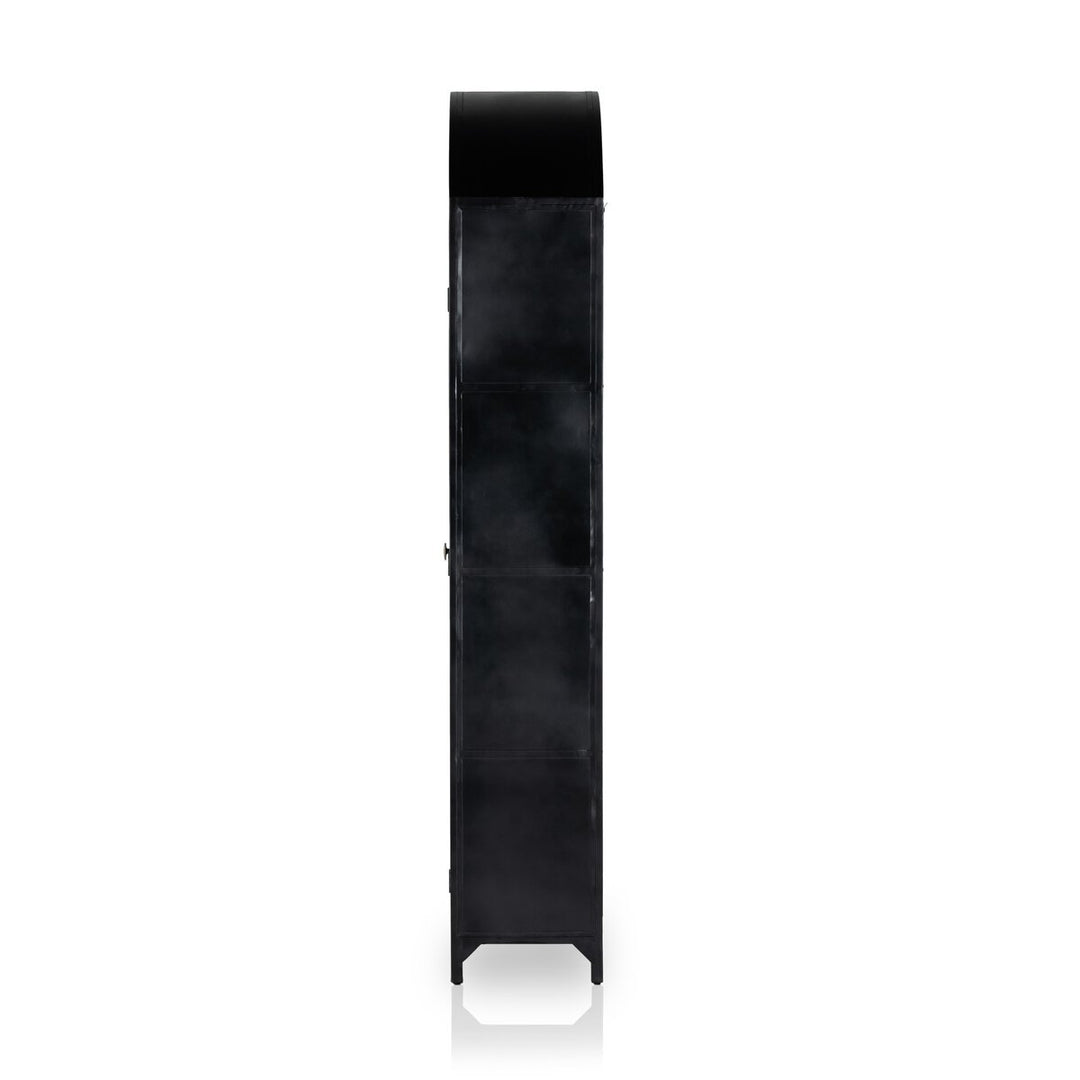 Belmont Cabinet in Black side view - Whats New Furniture Portland OR
