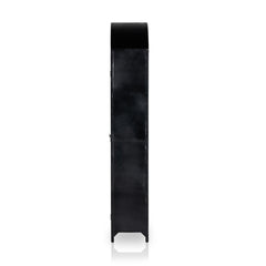 Belmont Cabinet in Black side view - Whats New Furniture Portland OR