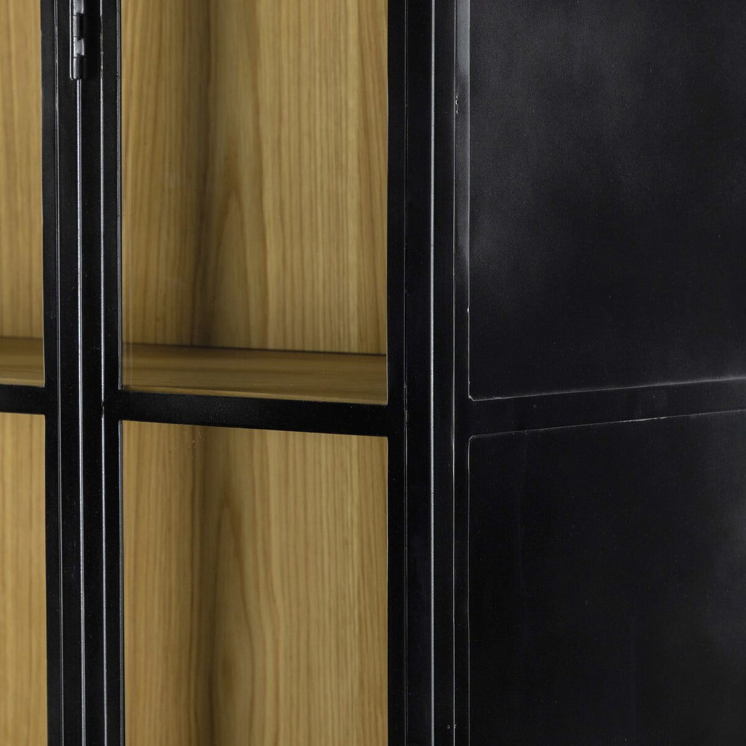 Belmont Cabinet brass hardware detail view - Whats New Furniture Portland OR