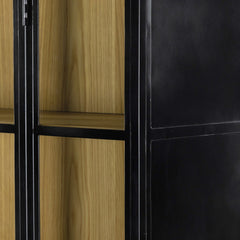 Belmont Cabinet brass hardware detail view - Whats New Furniture Portland OR