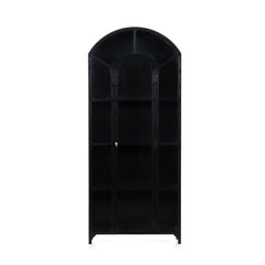Belmont Cabinet in Black front studio view - Whats New Furniture Portland OR