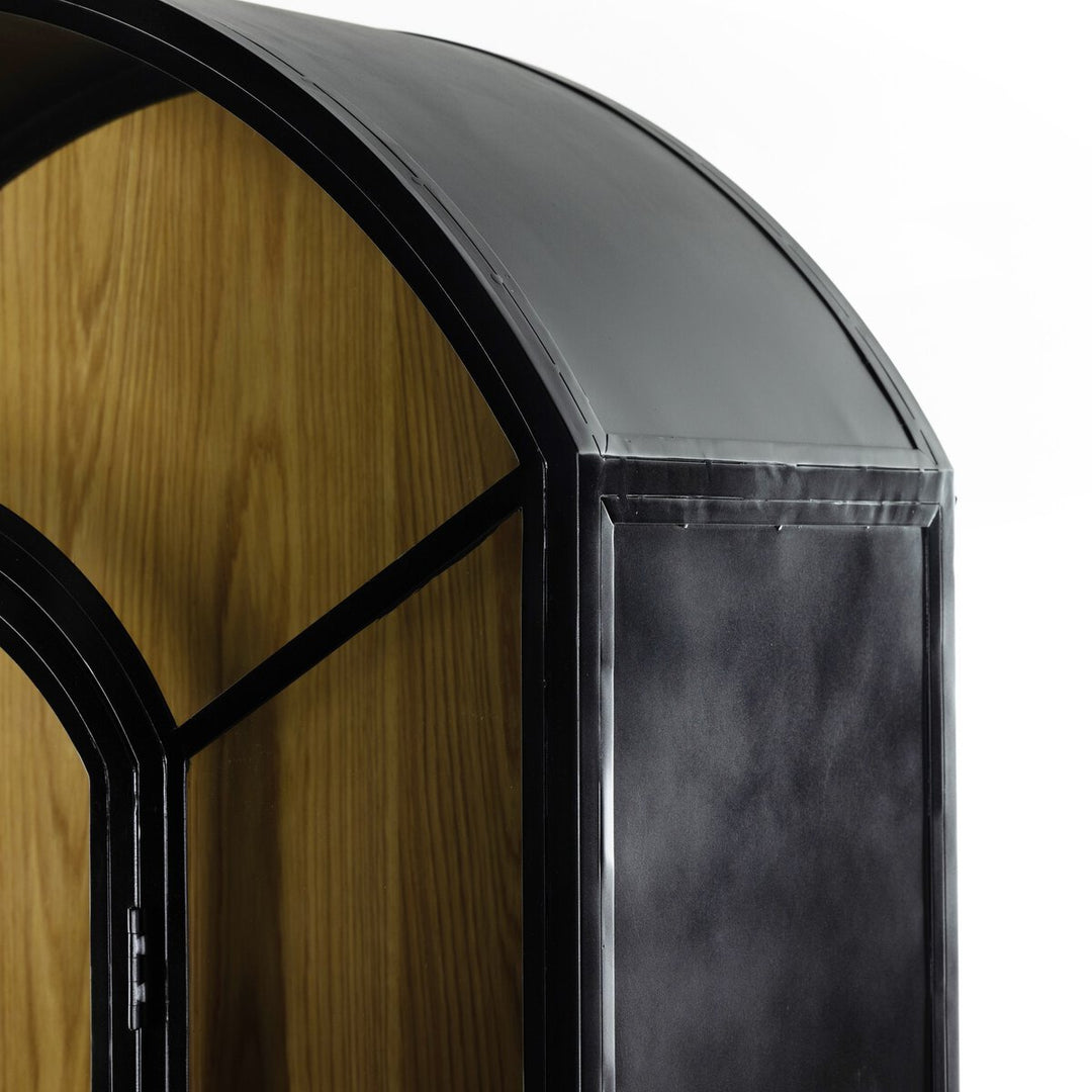 Belmont Cabinet in Black lifestyle view in a living room - Whats New Furniture Portland OR