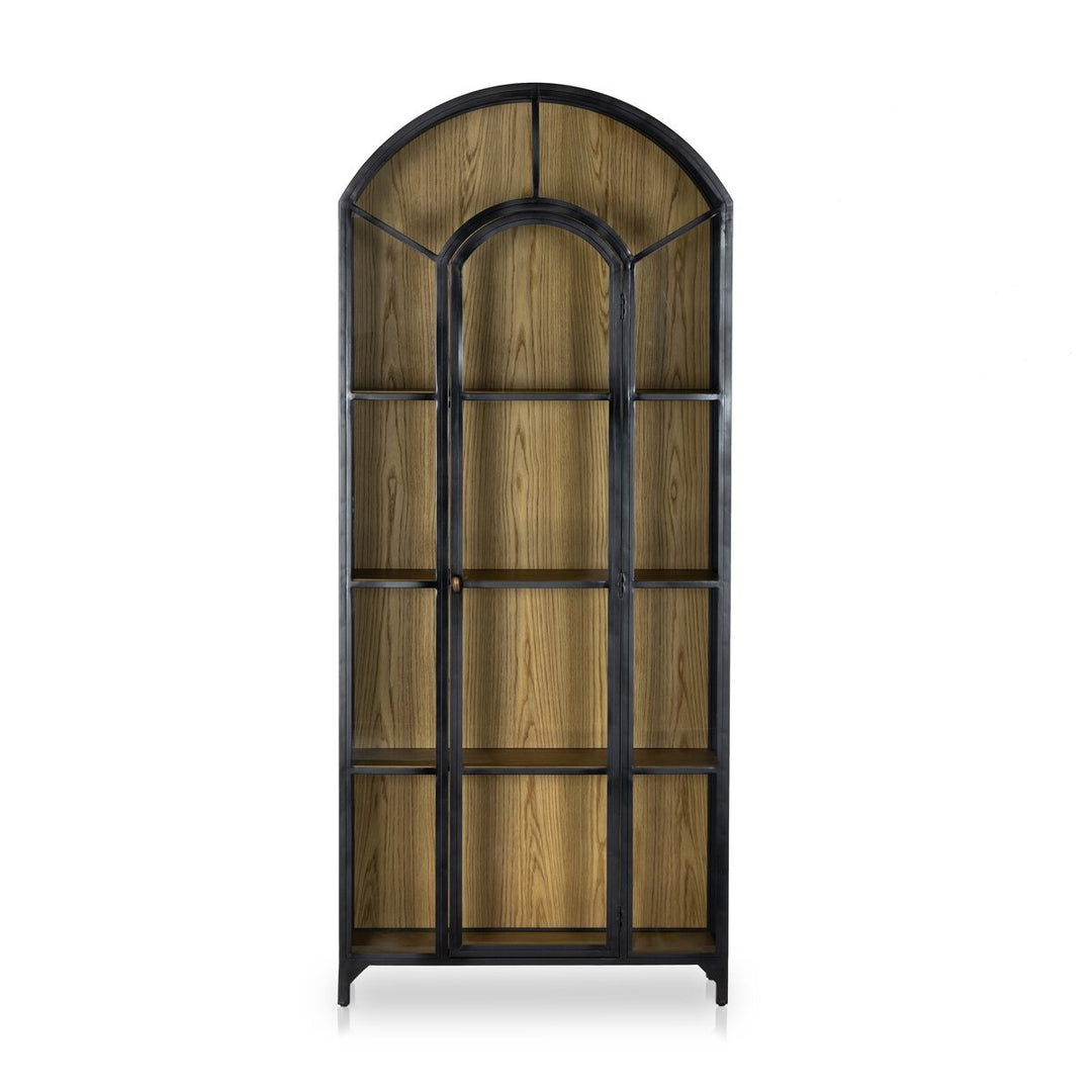 Belmont Cabinet in Black front studio view - Whats New Furniture Portland OR