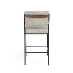 Benton Bar &amp; Counter Stool in Savile Flannel detail view - Whats New Furniture Portland OR