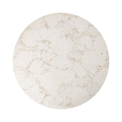 Callisto Outdoor End Table in Aged White Concrete detail view - Whats New Furniture Portland OR