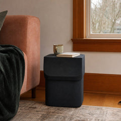 Camille End Table styled in Portland Montavilla cottage living room - Whats New Furniture