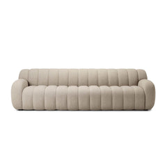 Carina Sofa in Weslie Flax front studio view - Whats New Furniture Portland OR
