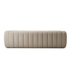 Carina Sofa in Weslie Flax back view - Whats New Furniture Portland OR