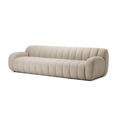 Carina Sofa in Weslie Flax three-quarter view - Whats New Furniture Portland OR