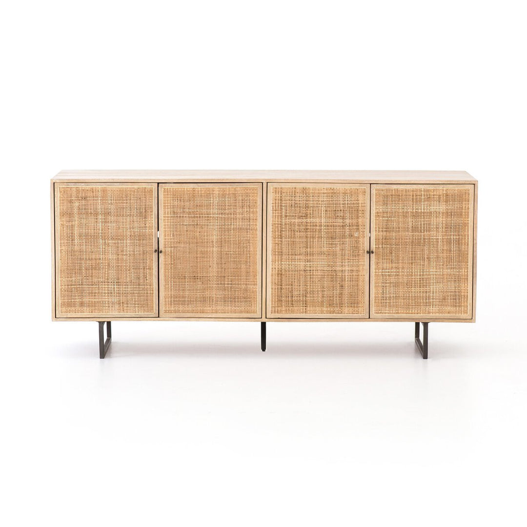 Carmel Sideboard in Natural Mango front studio view - Whats New Furniture Portland OR