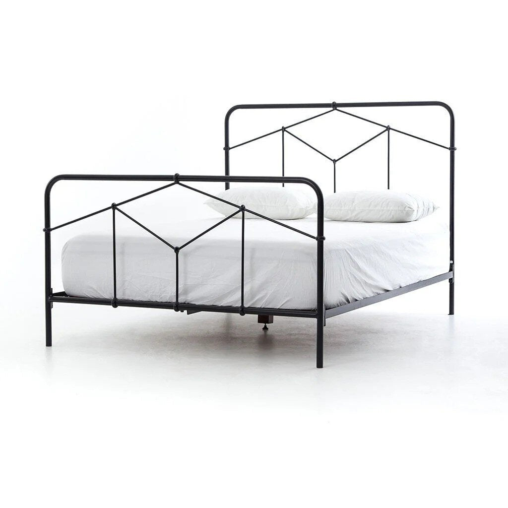 Casey Queen Bed in Black - queen bed by Four Hands - Whats New Furniture Portland OR