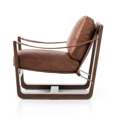 Cesar Chair in Heirloom Sienna side studio view - Whats New Furniture Portland OR