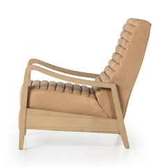 Chance Recliner in Palermo Nude side view - Whats New Furniture Portland OR