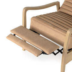 Chance Recliner in Palermo Nude detail view - Whats New Furniture Portland OR