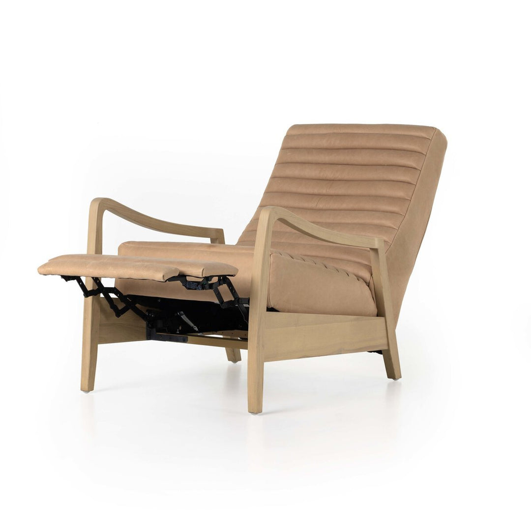 Chance Recliner in Palermo Nude detail view - Whats New Furniture Portland OR