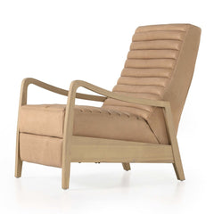 Chance Recliner in Palermo Nude detail view - Whats New Furniture Portland OR