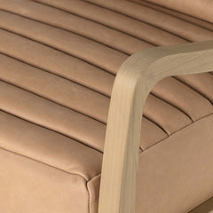 Chance Recliner in Palermo Nude detail view - Whats New Furniture Portland OR