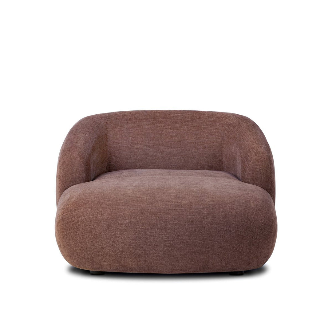 Channing Chaise in Laughlin Plum front studio view - Whats New Furniture Portland OR