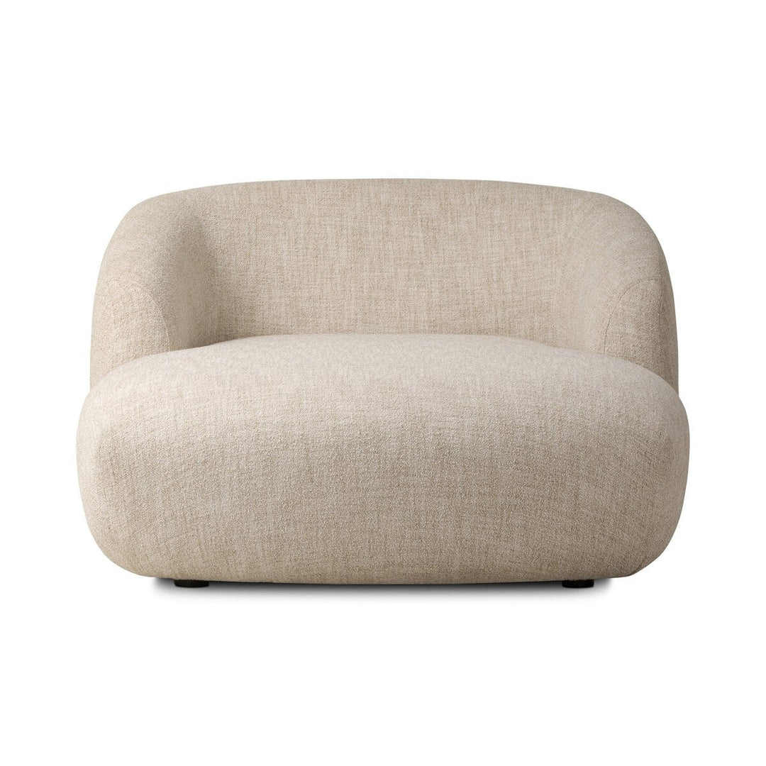 Channing Chaise in Yuma Cream front studio view - Whats New Furniture Portland OR