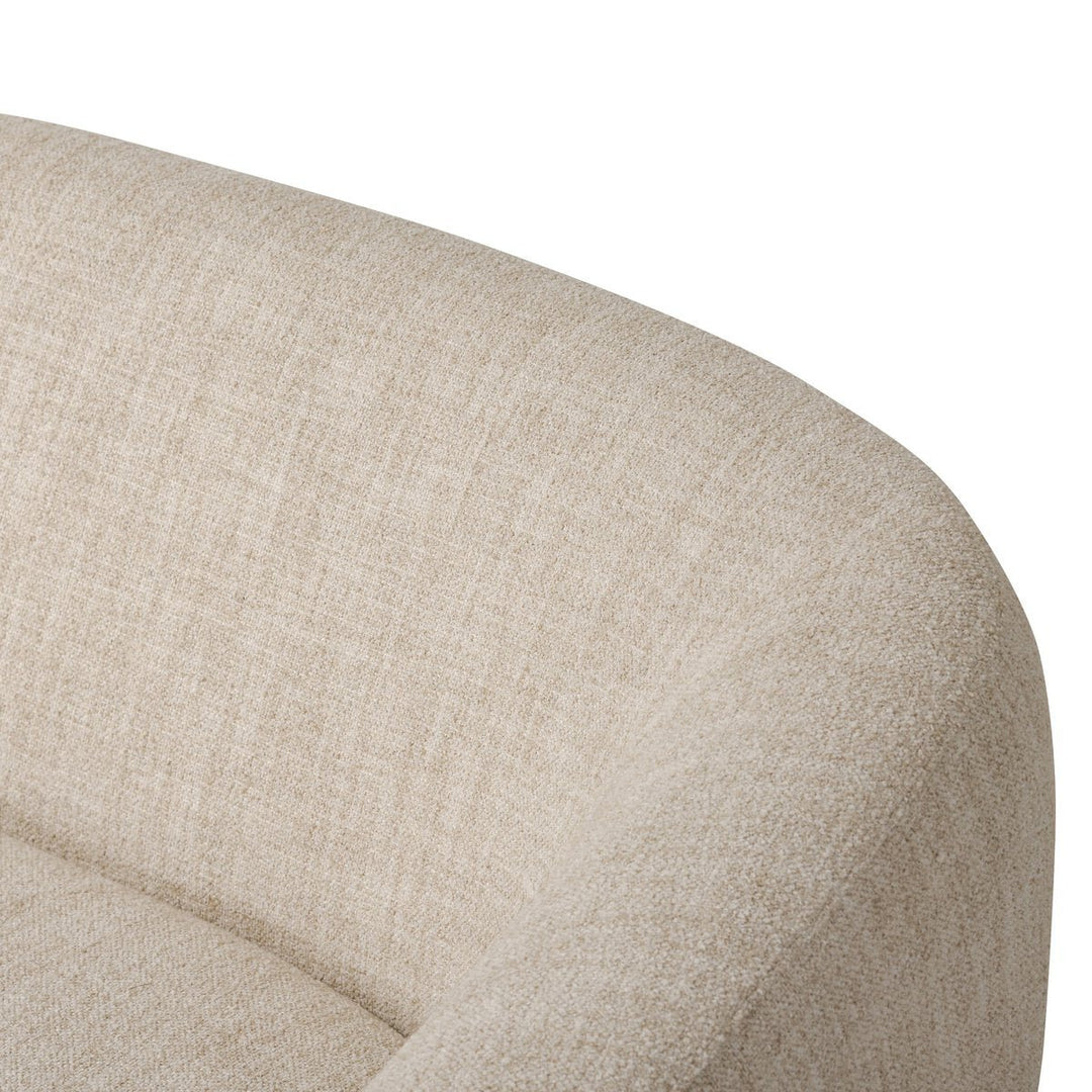 Channing Chaise in Yuma Cream cushion tailoring detail view - Whats New Furniture Portland OR
