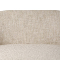 Channing Chaise in Yuma Cream parawood leg detail view - Whats New Furniture Portland OR