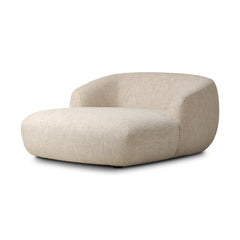 Channing Chaise in Yuma Cream three-quarter studio view - Whats New Furniture Portland OR