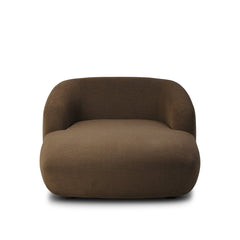 Channing Chaise in Crypton Nomad Mushroom front studio view - Whats New Furniture Portland OR