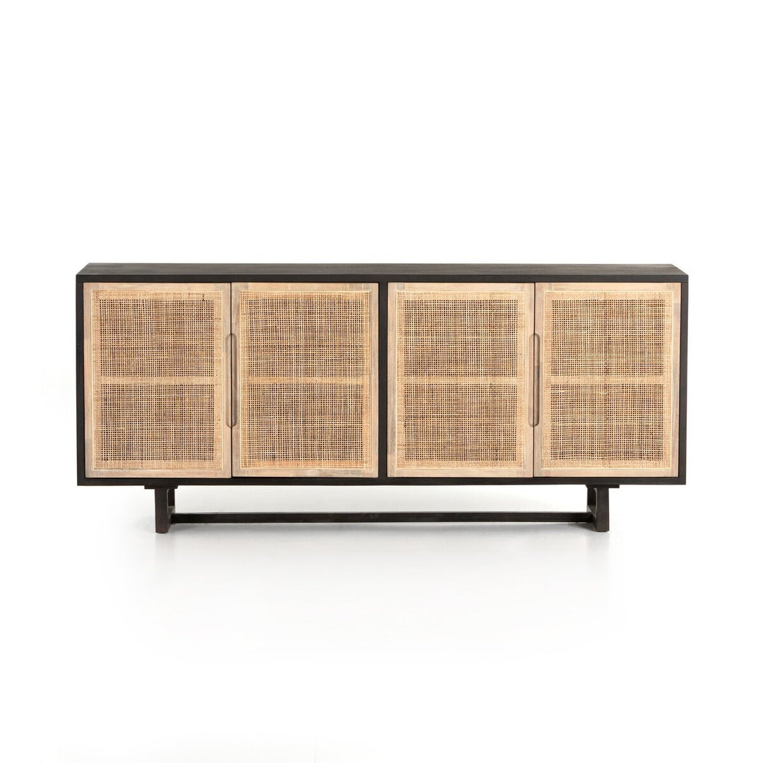 Clarita Sideboard in Black Mango front studio view - Whats New Furniture Portland OR