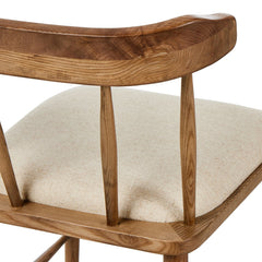 Colter Dining Chair in Antwerp Natural lifestyle view styled in a dining room - Whats New Furniture Portland OR