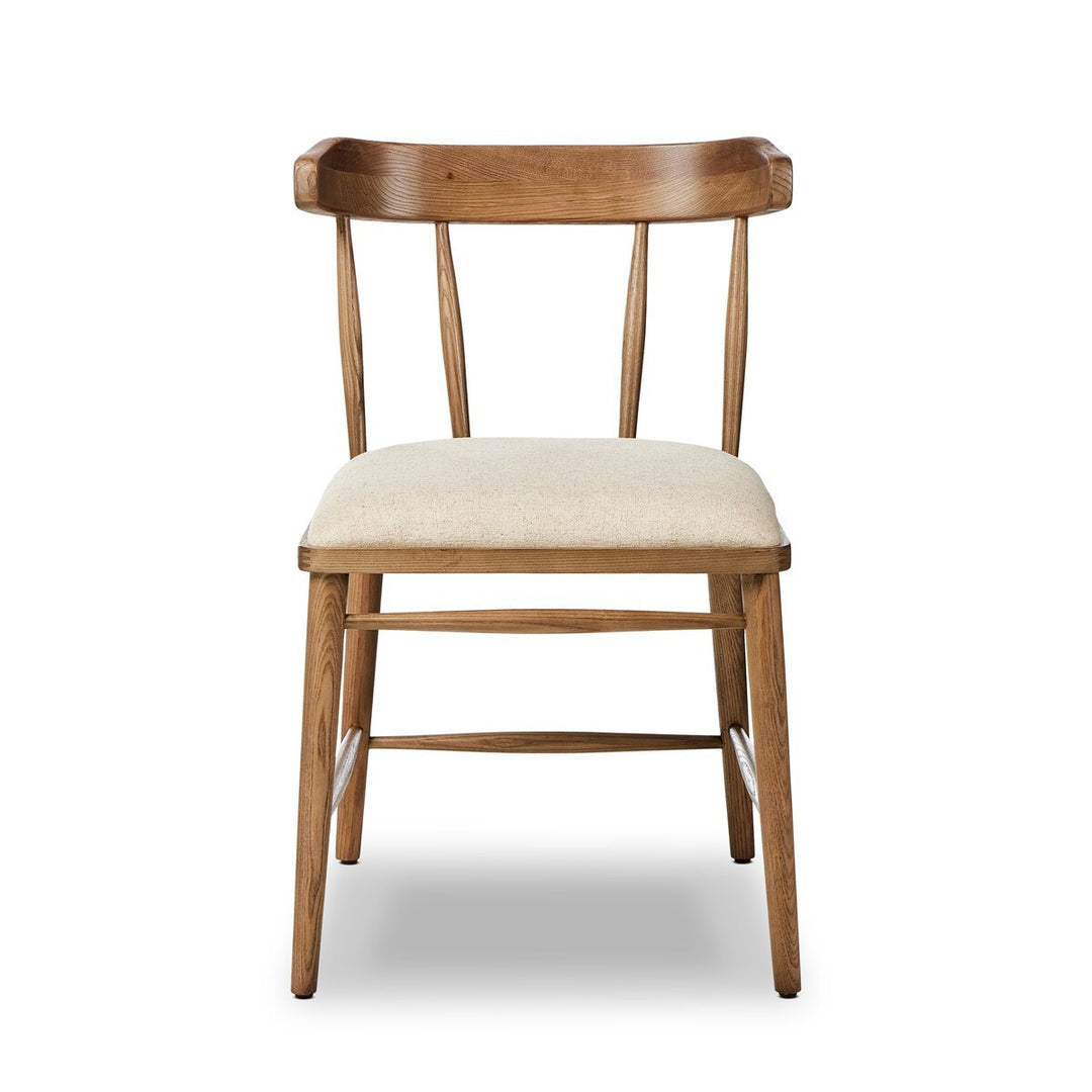 Colter Dining Chair in Antwerp Natural front studio view - Whats New Furniture Portland OR