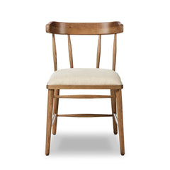 Colter Dining Chair in Antwerp Natural front studio view - Whats New Furniture Portland OR
