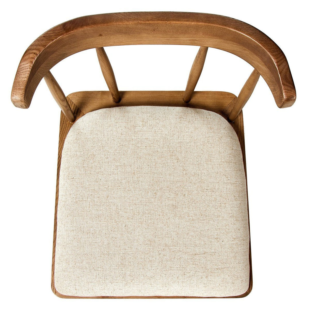 Colter Dining Chair in Antwerp Natural lifestyle view at a dining table - Whats New Furniture Portland OR
