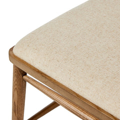 Colter Dining Chair in Antwerp Natural detail view of seat edge - Whats New Furniture Portland OR