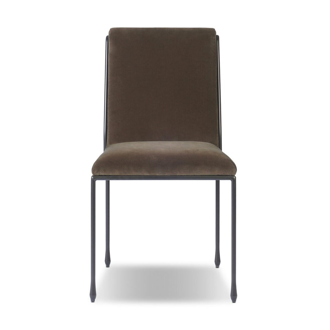 Decker Dining Chair in Surrey Mink front studio view - Whats New Furniture Portland OR